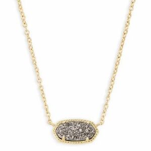 Kendra Scott Platinum Drusy Necklace